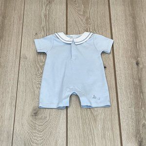 NWOT Kissy Kissy Infant Boy Blue SS Shortalls Size 0-3 Months